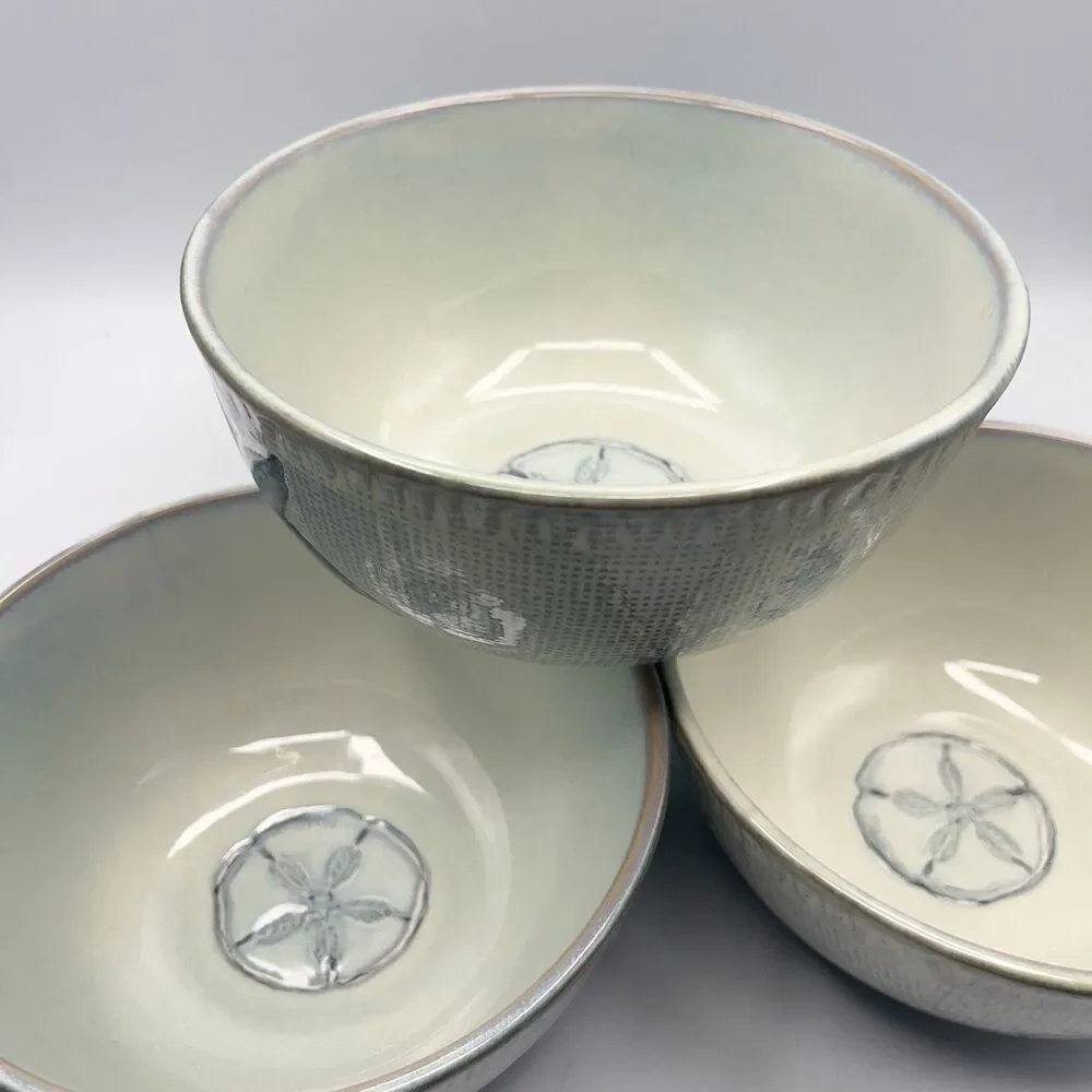 Cracker Barrel Sand Dollar Bowls Susan Winget - Set Of 4